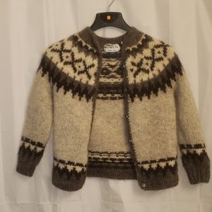 Vintage Hilda Ltd. 100% Icelandic Wool Cardigan